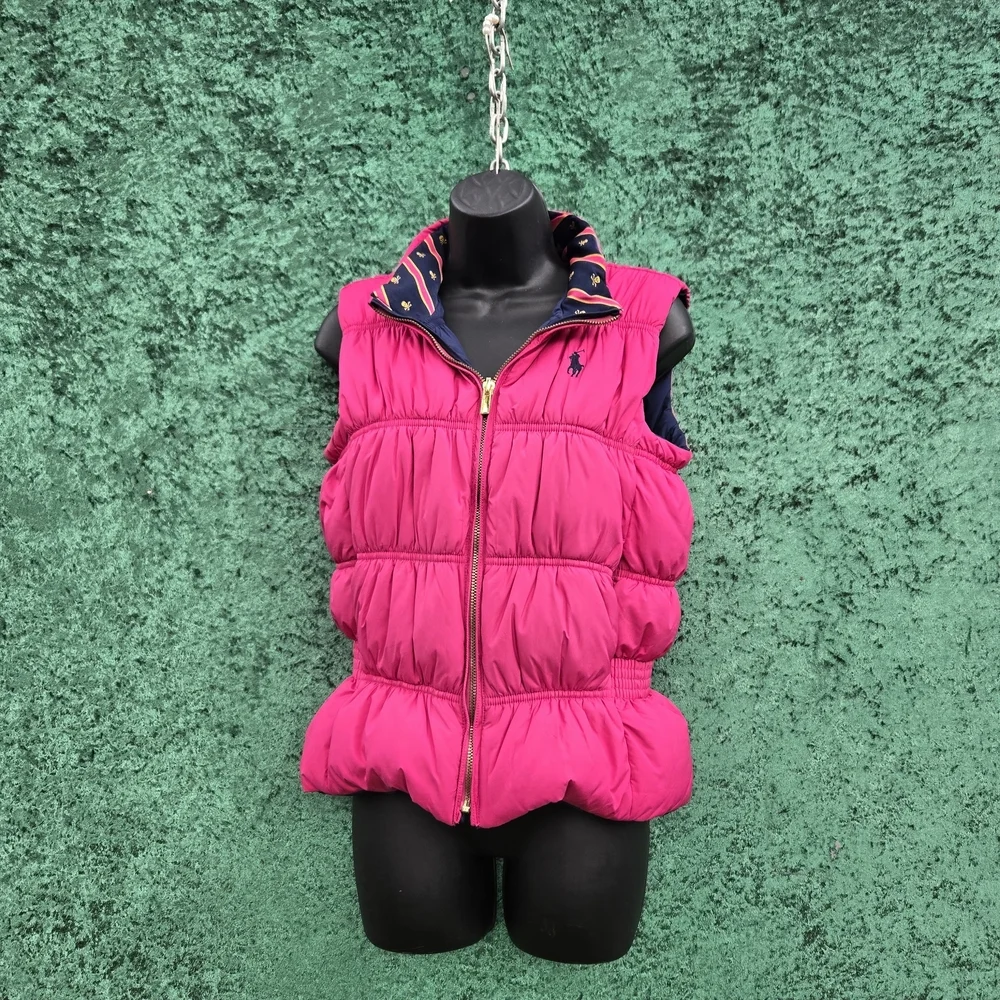 Ralph Lauren  Pink and Navy Reversible Vest